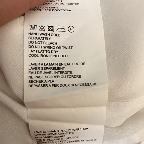 Club Monaco | Cropped Linen Tassel Camisole — White | XS - Picture 7 of 11